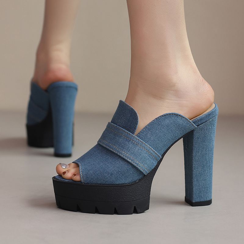 Ethan | Modern Raw Denim Heels 7