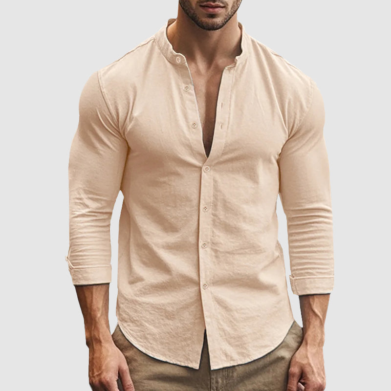 Ethan | Soft Lightweight White Linen Shirt for Men 3