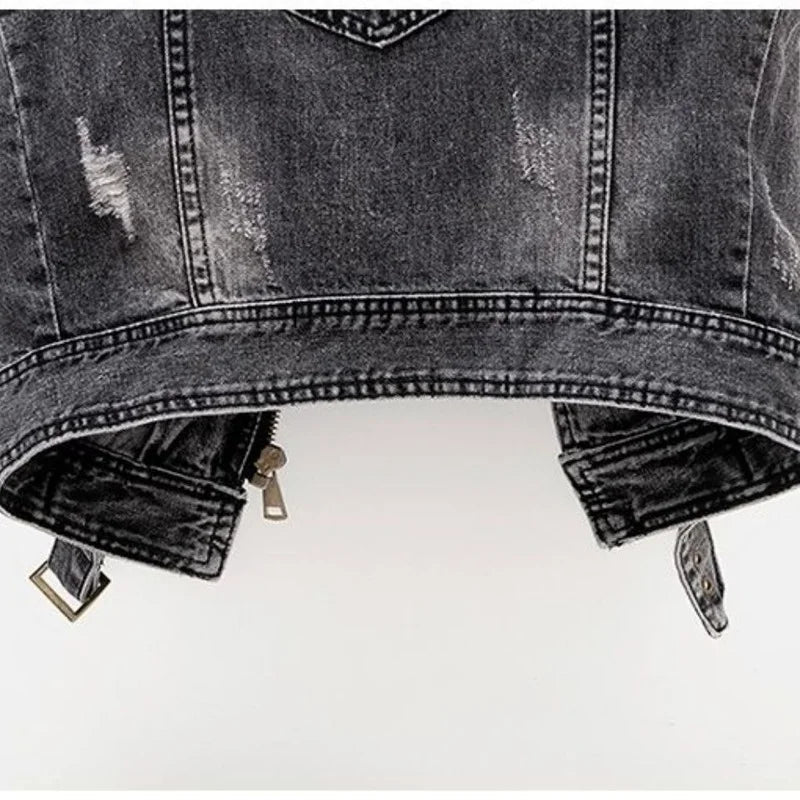 Ethan | Stylish Distressed Denim Vest for Women 6