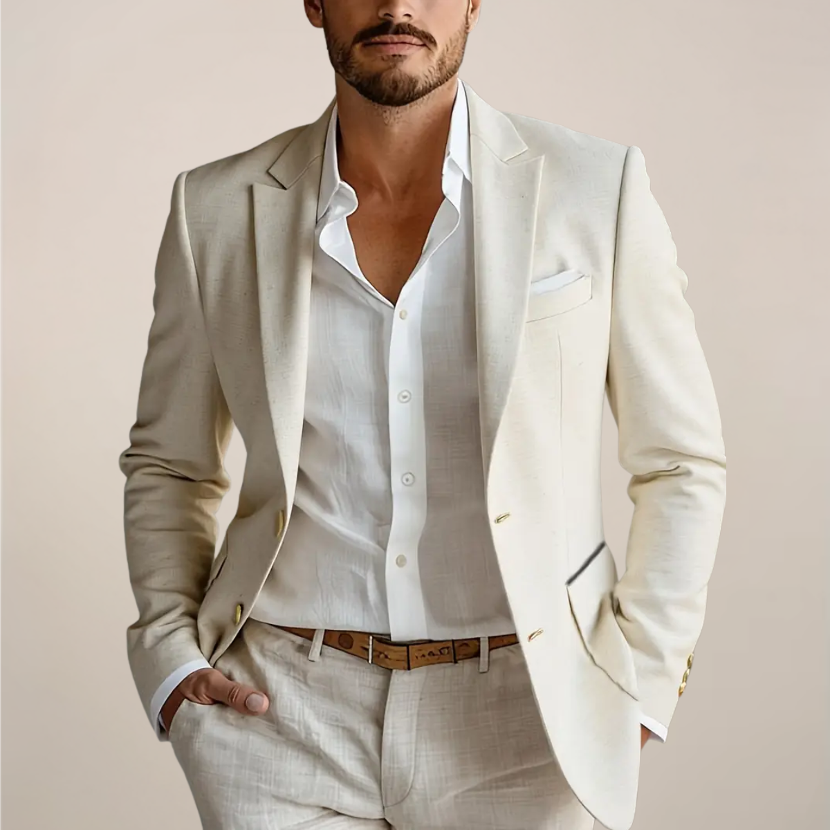 Ethan | Stylish Summer Linen Suit for Men 0