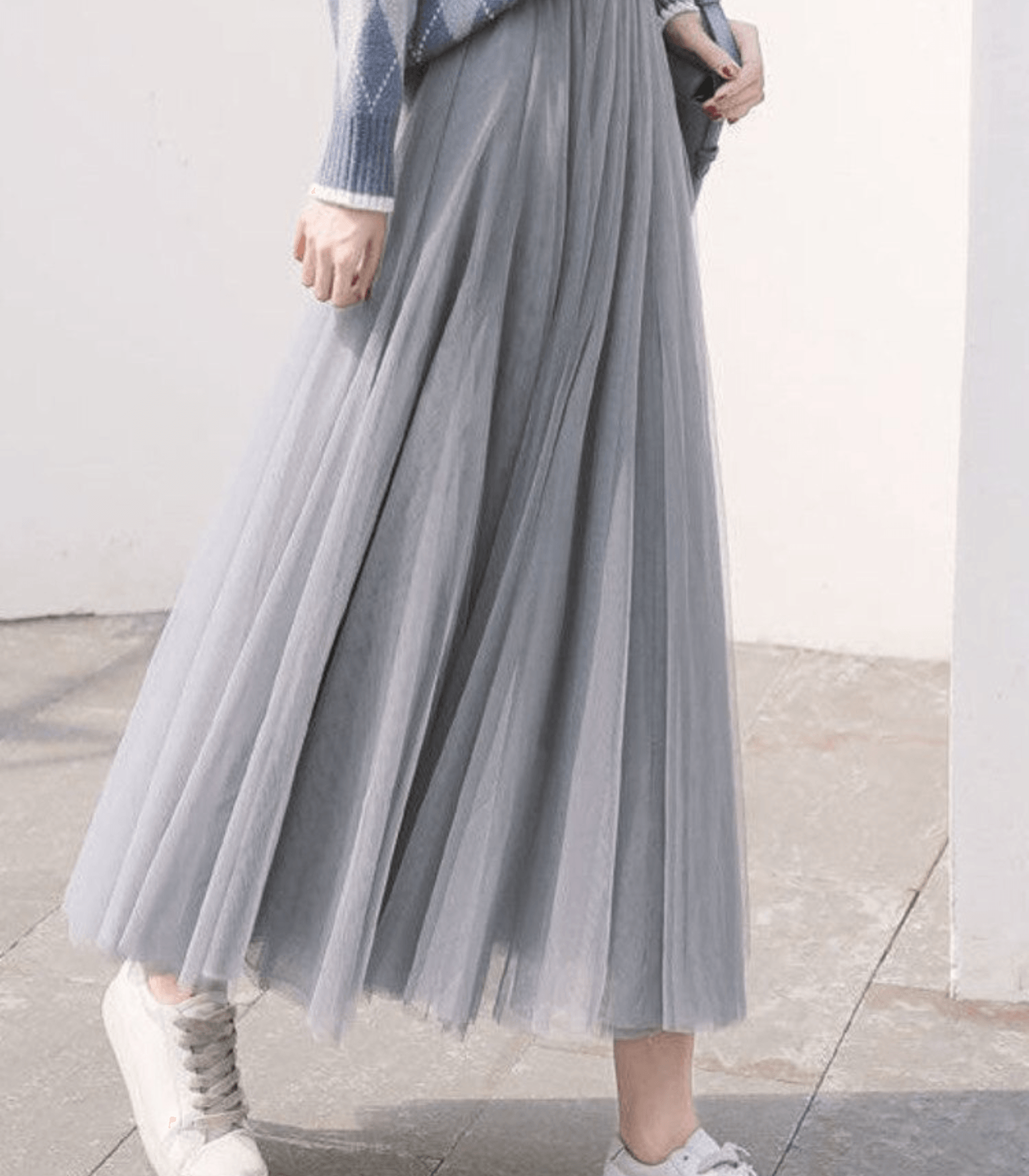 Evadne | Ankle-Length Skirt with High Waist & Breathable Fabric 3