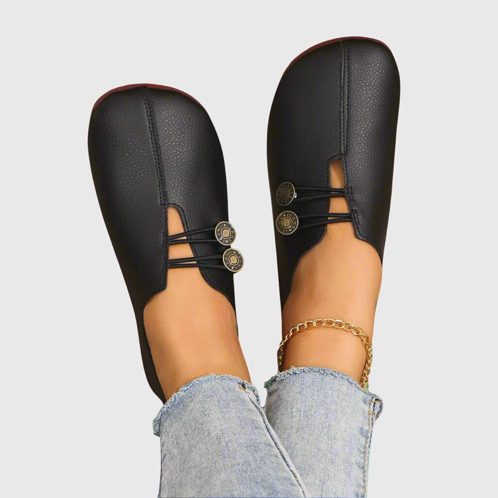 Evelyn | Flat Shoes for Women with Decorative Button Detail & Slip-On Design 6