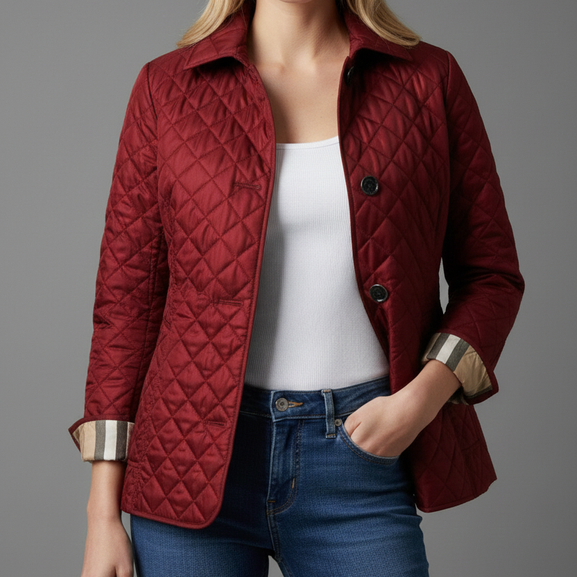 Women’s Kylee Casual Button-Up Puffer Jacket