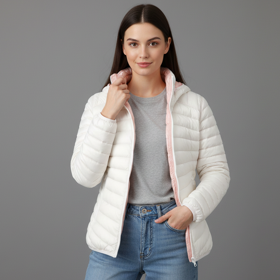 Women’s Reversible Hooded Transitional Jacket