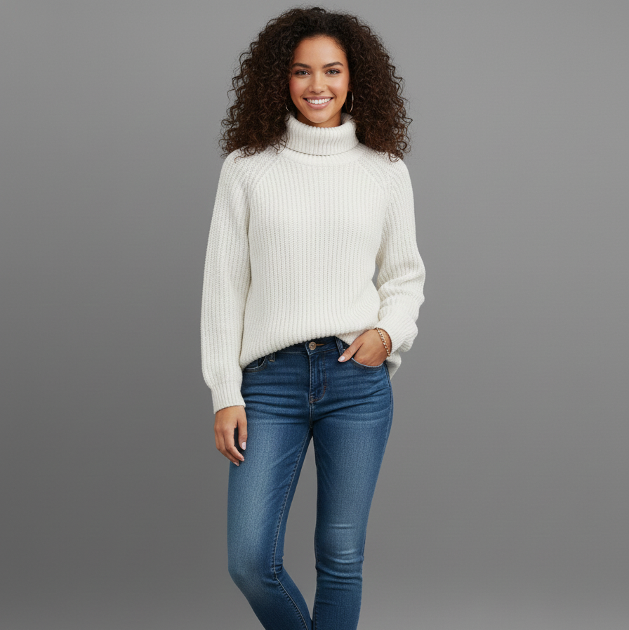 Women’s Thick Knit Turtleneck Jumper