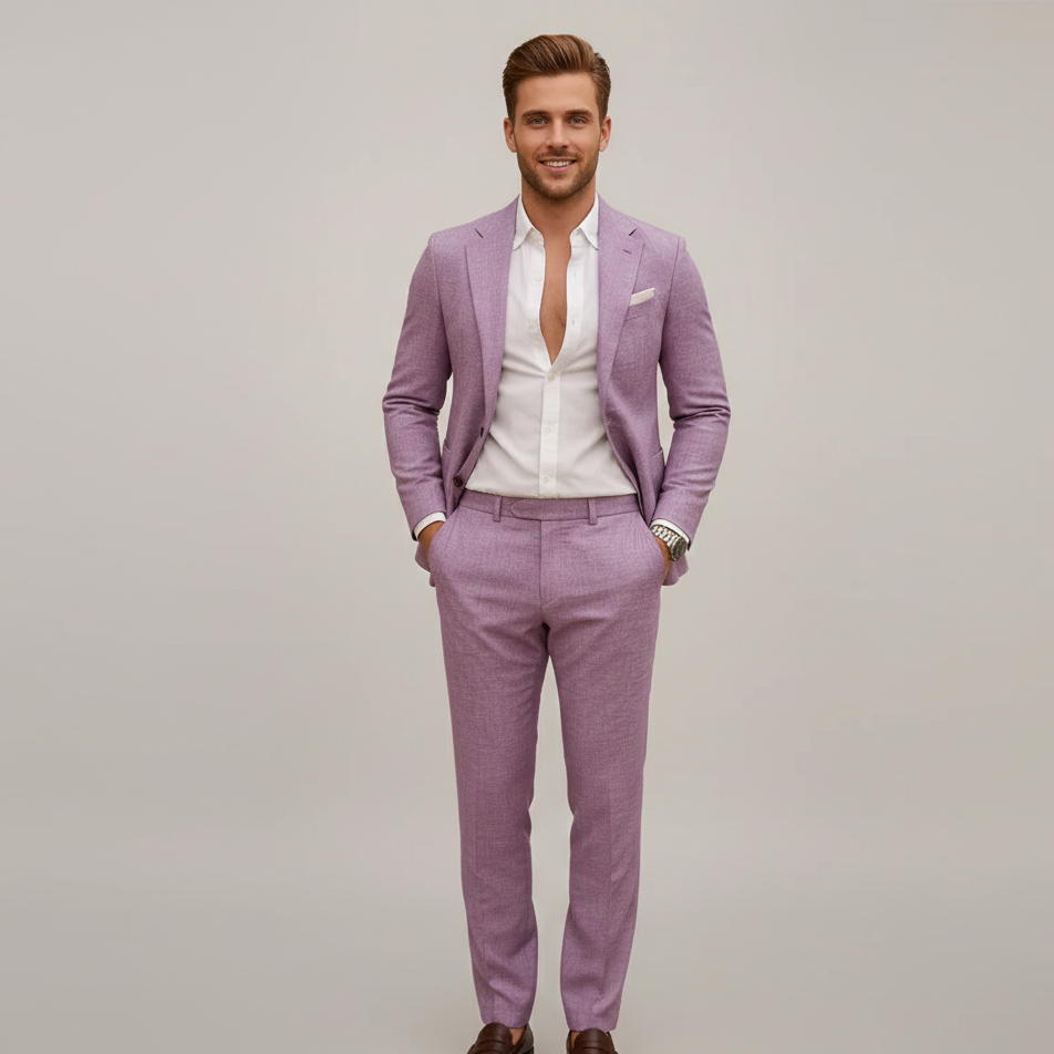 Seth | Men's Suit with Lightweight Blazer Top