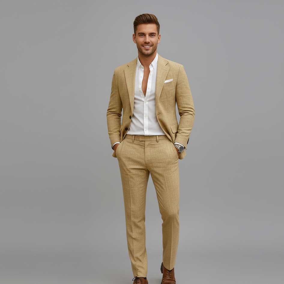 Seth | Men's Suit with Lightweight Blazer Top