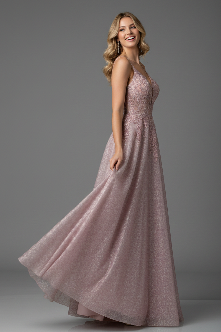 Virginia | Elegant Long Sleeve Wedding Guest Dress