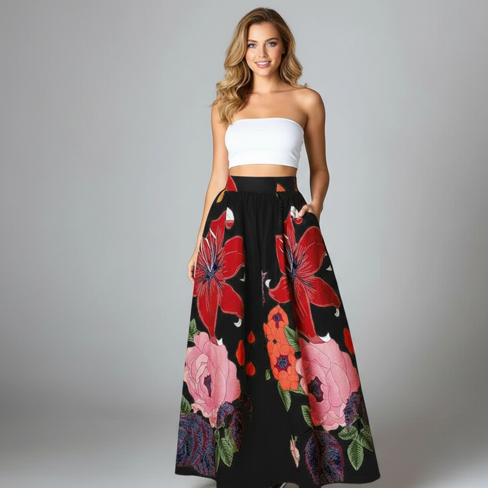 Aileen | Women's Maxi Skirt with High-Waisted Design