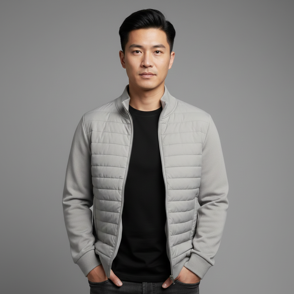 Men’s Winter Jacket with Stand Collar
