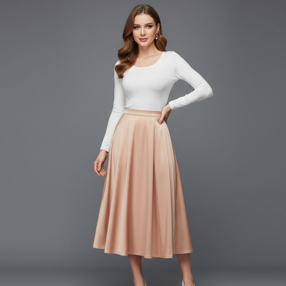 Lisa | Maxi Skirt High-Waisted Design for Effortless Style