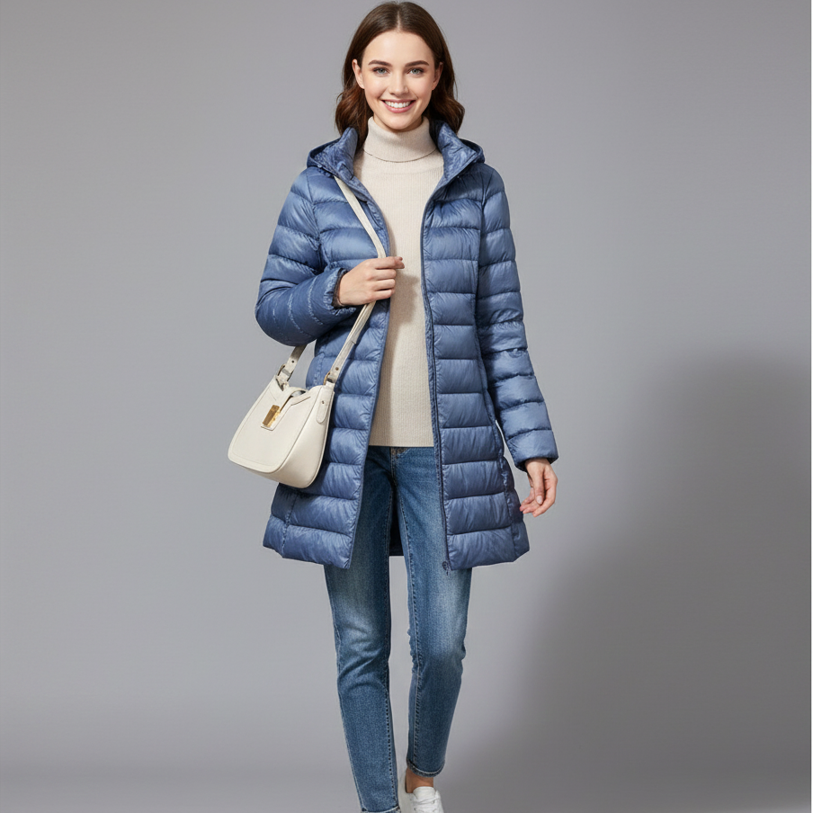 Women’s Long Hooded Winter Jacket