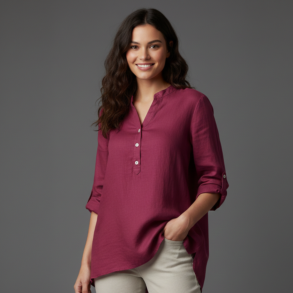 Dorothy | Women's Top with Airy Linen Fabric & Breezy Fit