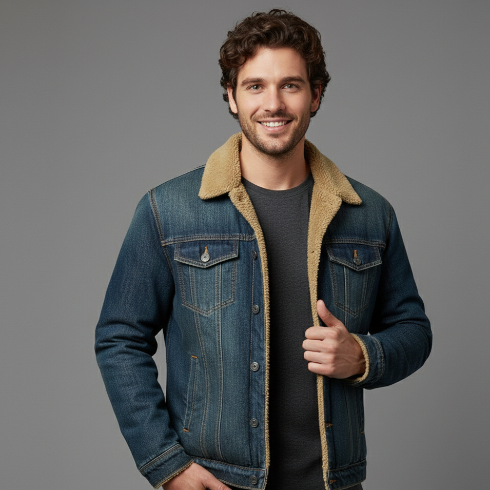 Arthur | Lined Denim Jacket for Men