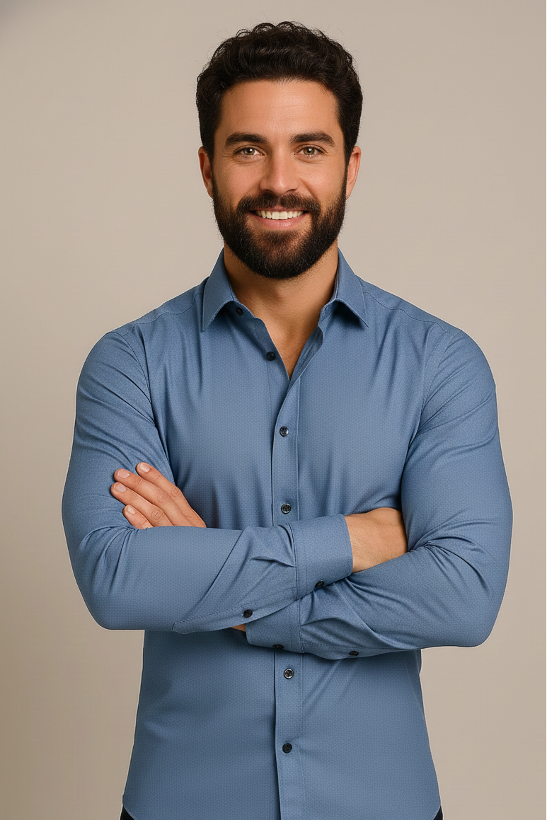 Jonathan | Men's Dress Shirt with Tailored Fit