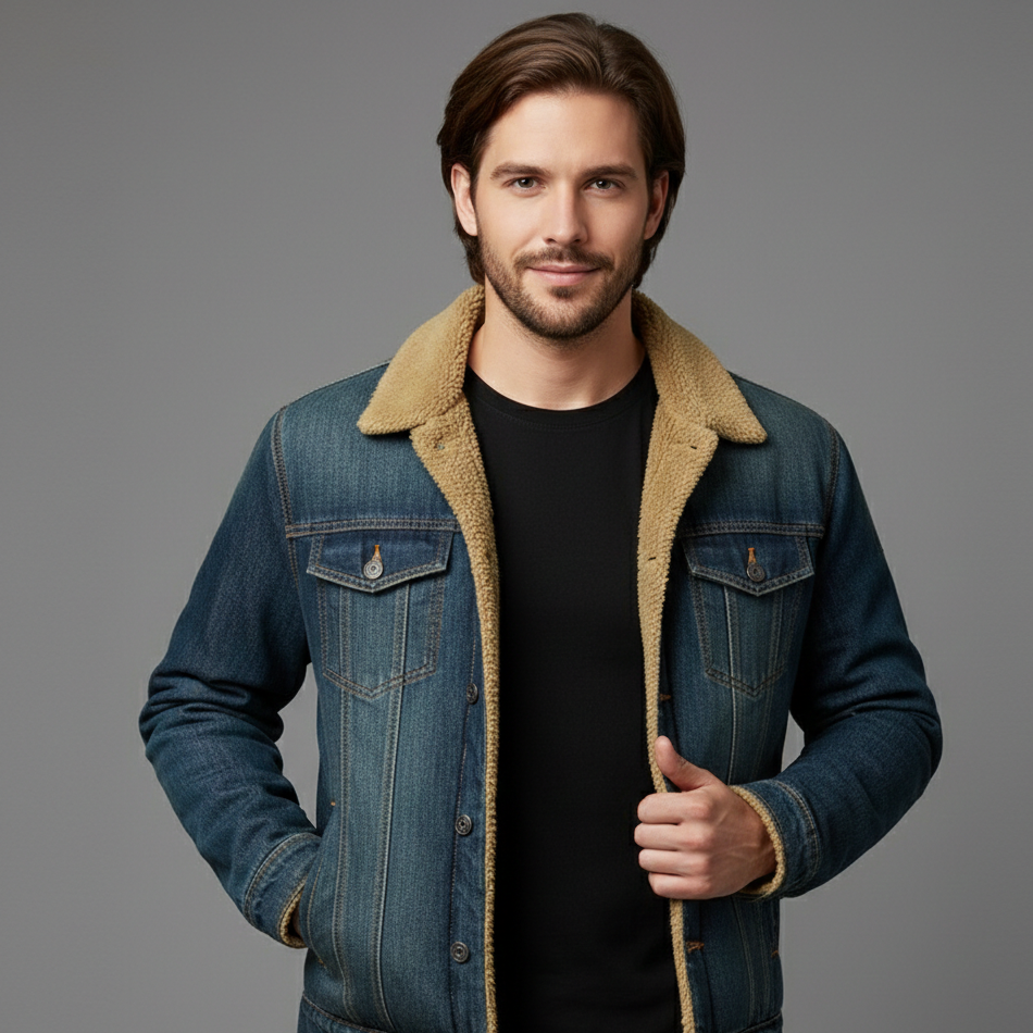 Arthur | Lined Denim Jacket for Men