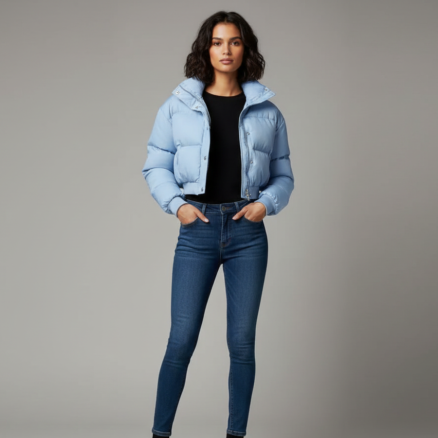 Women’s Short Hooded Puffer Jacket