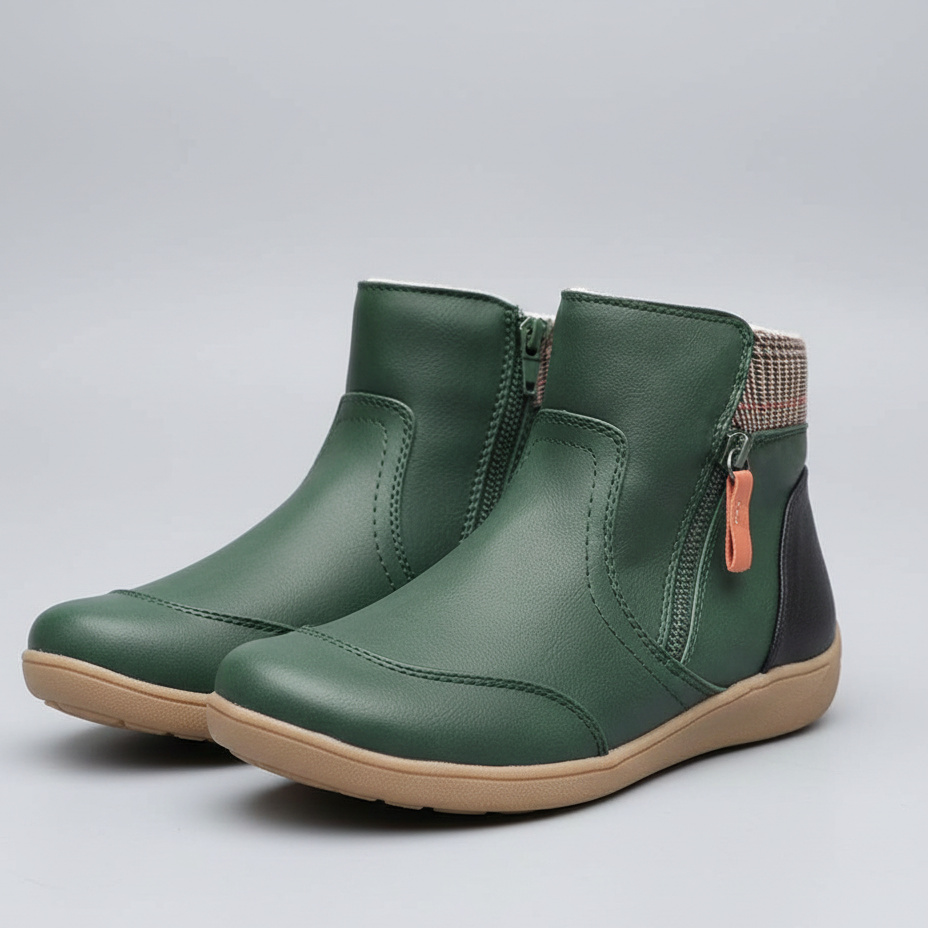 Women’s Side-Zip Ankle Boots with Padded Collar