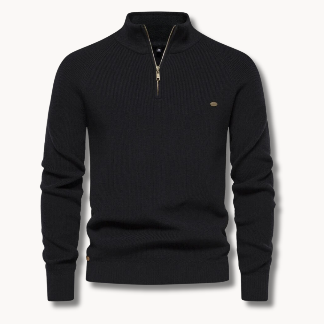 Men’s Slim Fit Half-Zip Knit Jumper