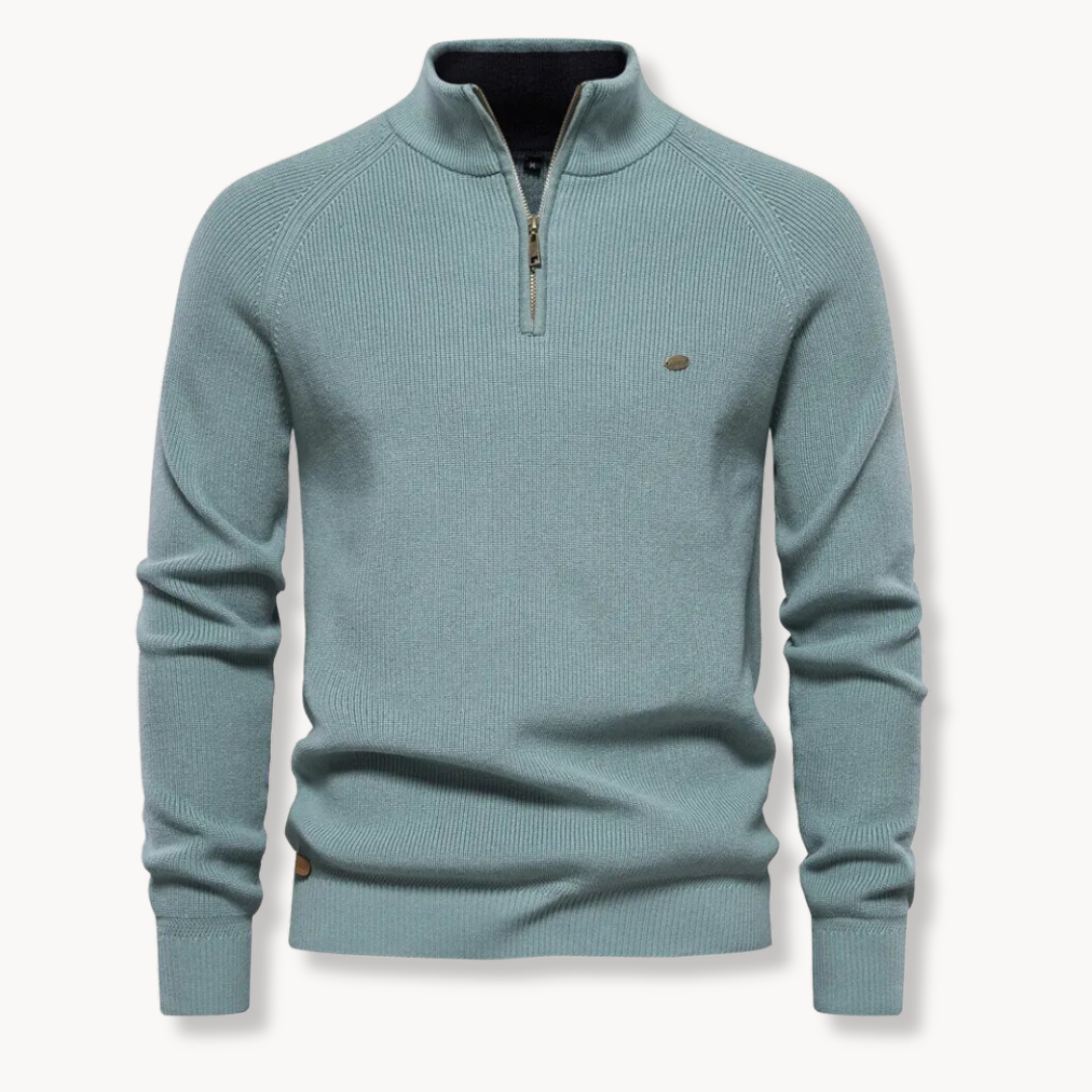 Men’s Slim Fit Half-Zip Knit Jumper
