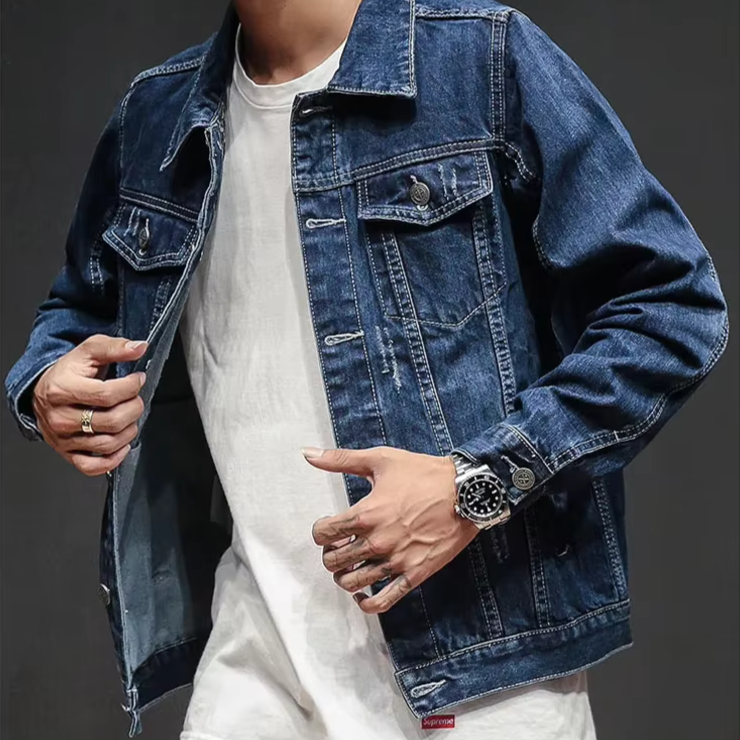 Mason | Casual Distressed Denim Jacket for Women 0