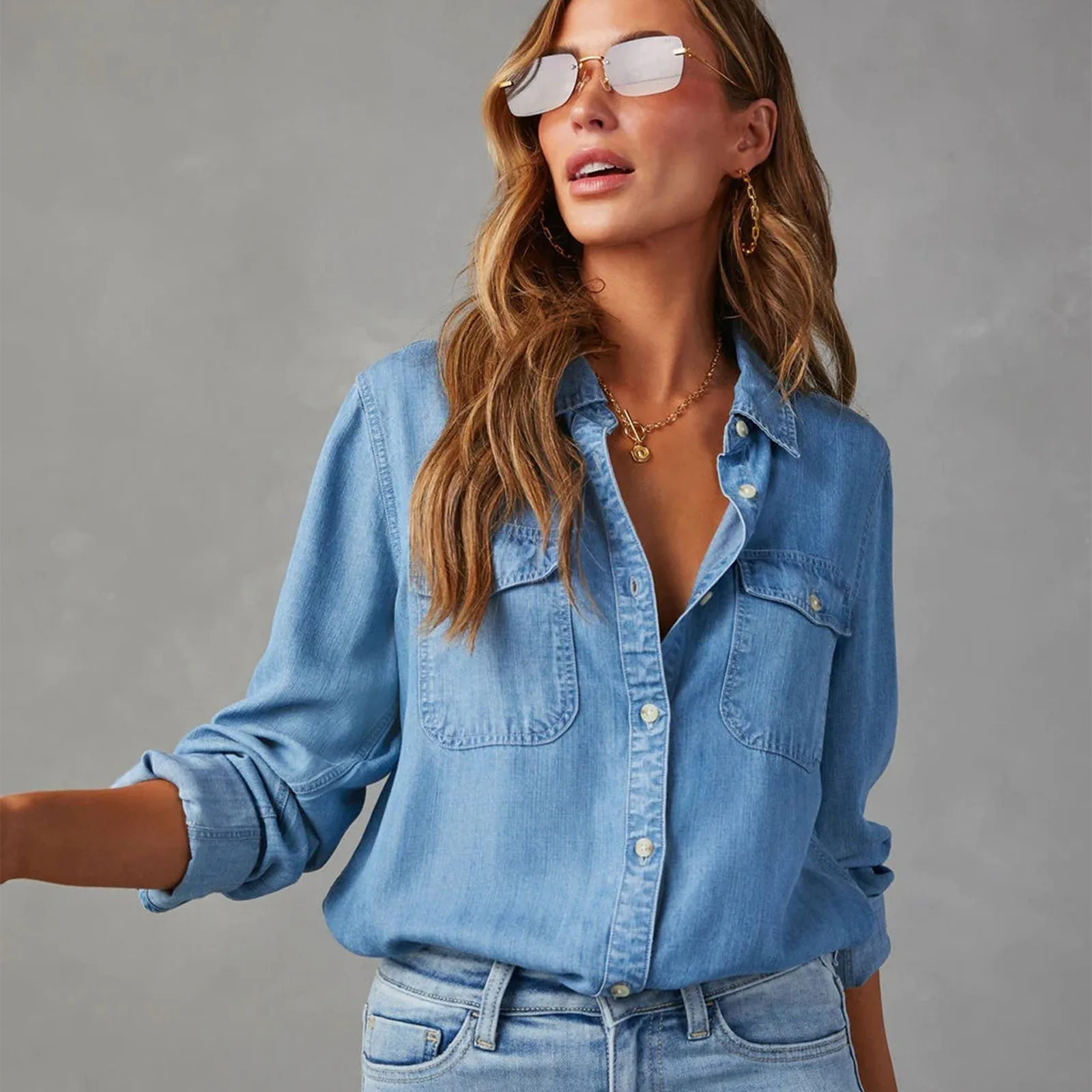 Mason | Soft Relaxed Womens Denim Shirt for Everyday Style 3