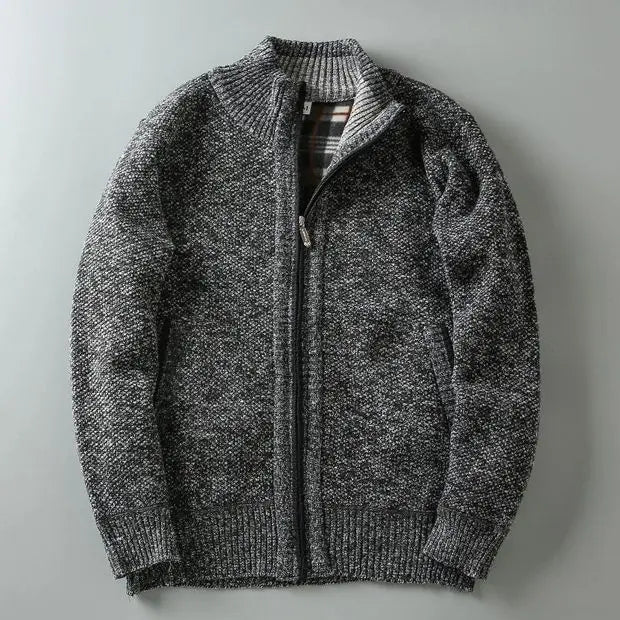 Mason | Stylish Heavyweight Knit Zip-Up Jacket 10
