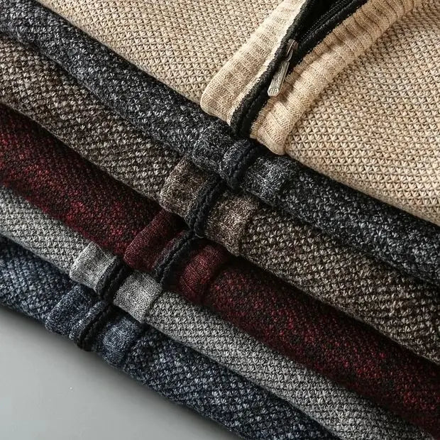 Mason | Stylish Heavyweight Knit Zip-Up Jacket 3