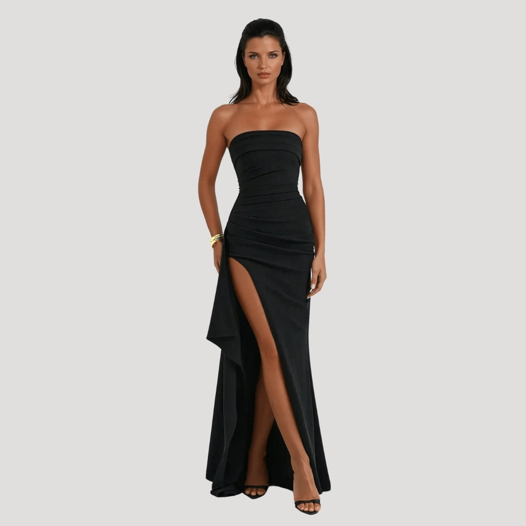 Megan | Elegant Strapless Maxi Dress for Women’s Formal Events 1