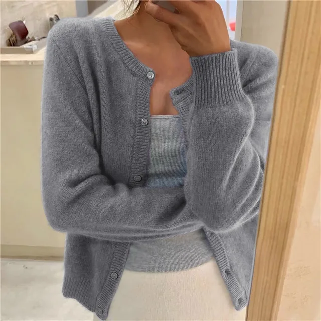 Mia | Cozy Relaxed Fit Knit Cardigan 0