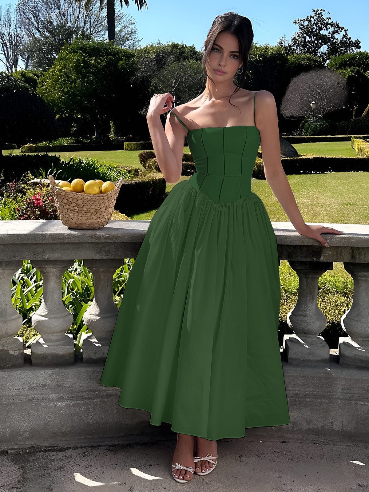 Mia | Elegant Corset Midi Dress for Formal Events 6