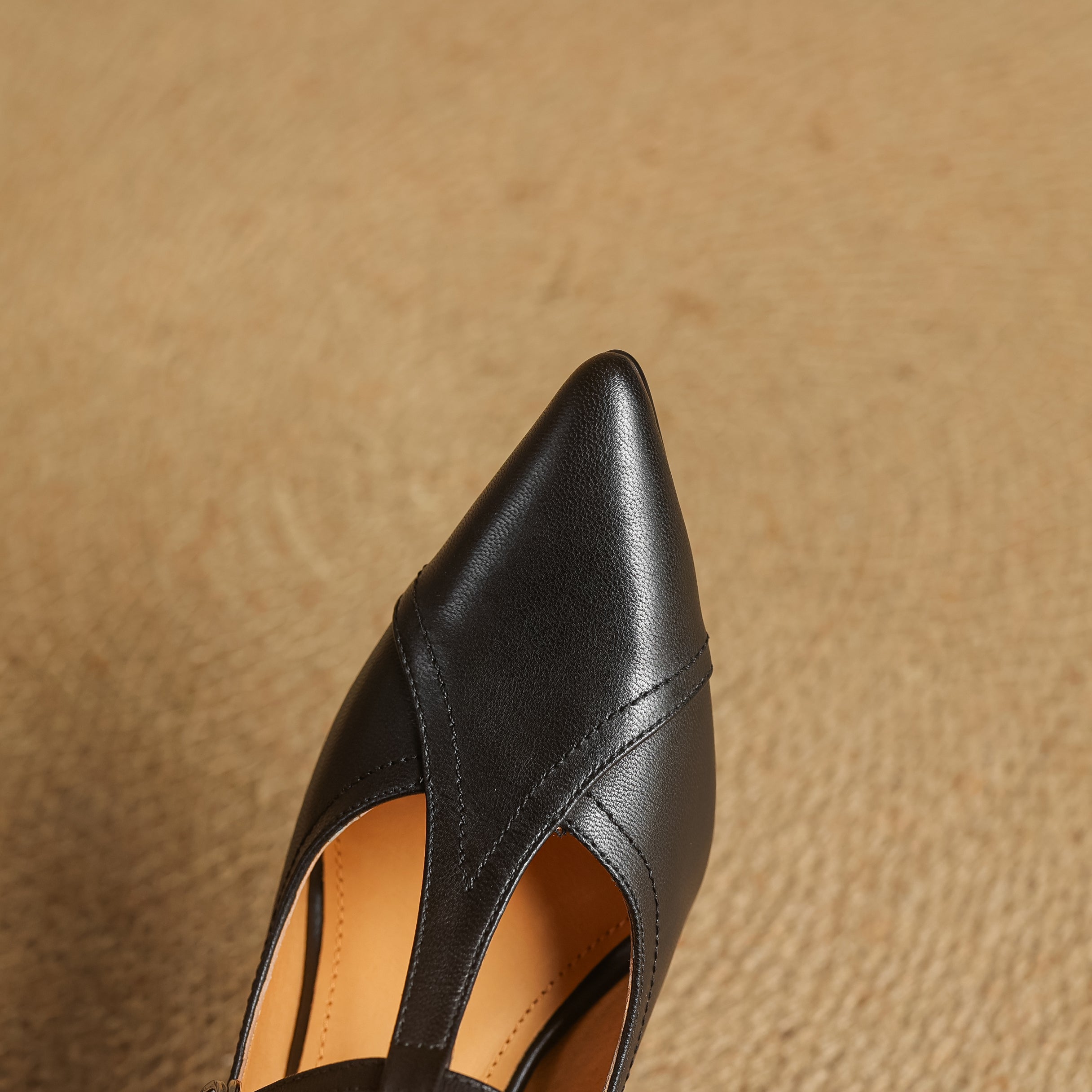 Mia | Elegant Cushioned Leather Heels 4