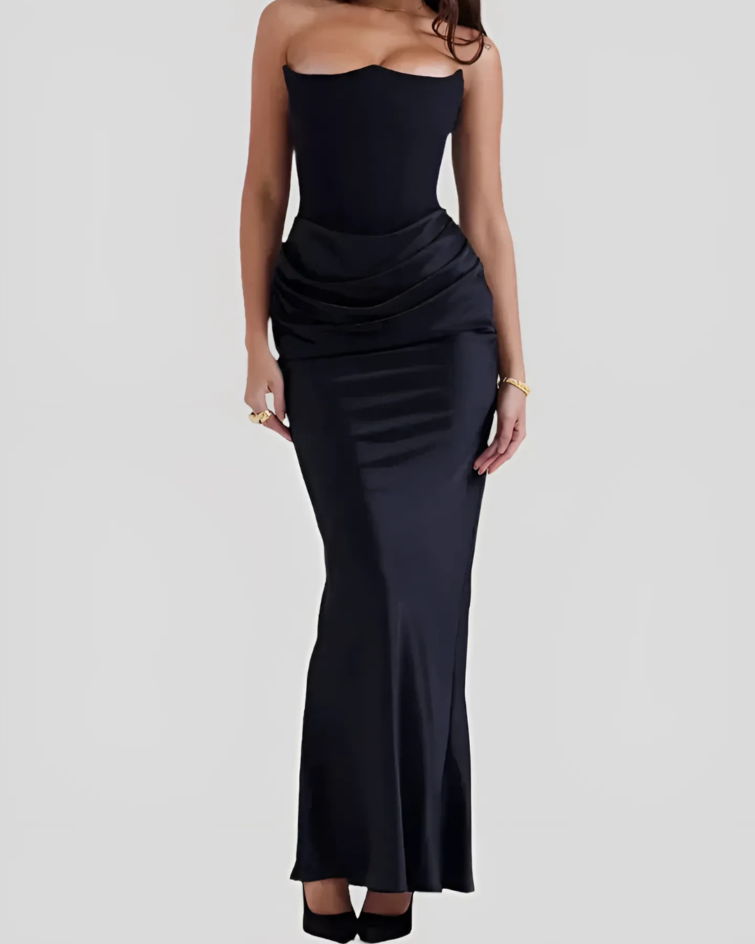 Mia | Elegant Draped Maxi Dress for Women 2