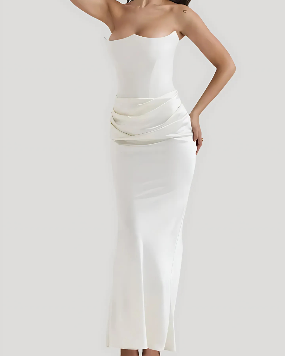 Mia | Elegant Draped Maxi Dress for Women 7