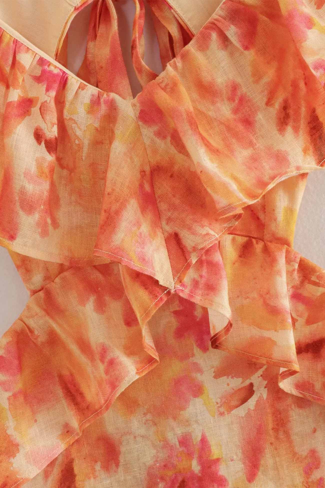 Mia | Elegant Floral Ruffle Maxi Dress 8