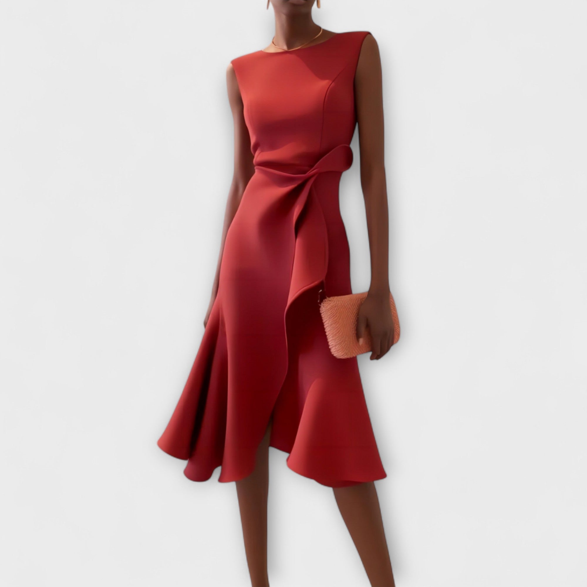 Mia | Elegant Flowing Midi Dress 0