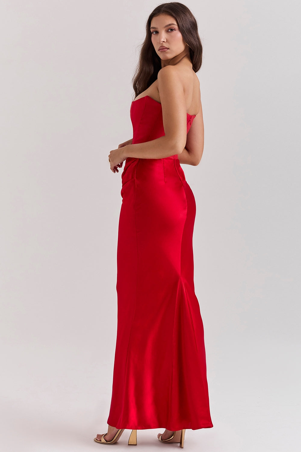 Mia | Elegant Strapless Maxi Wedding Guest Dress for Formal Occasions 5