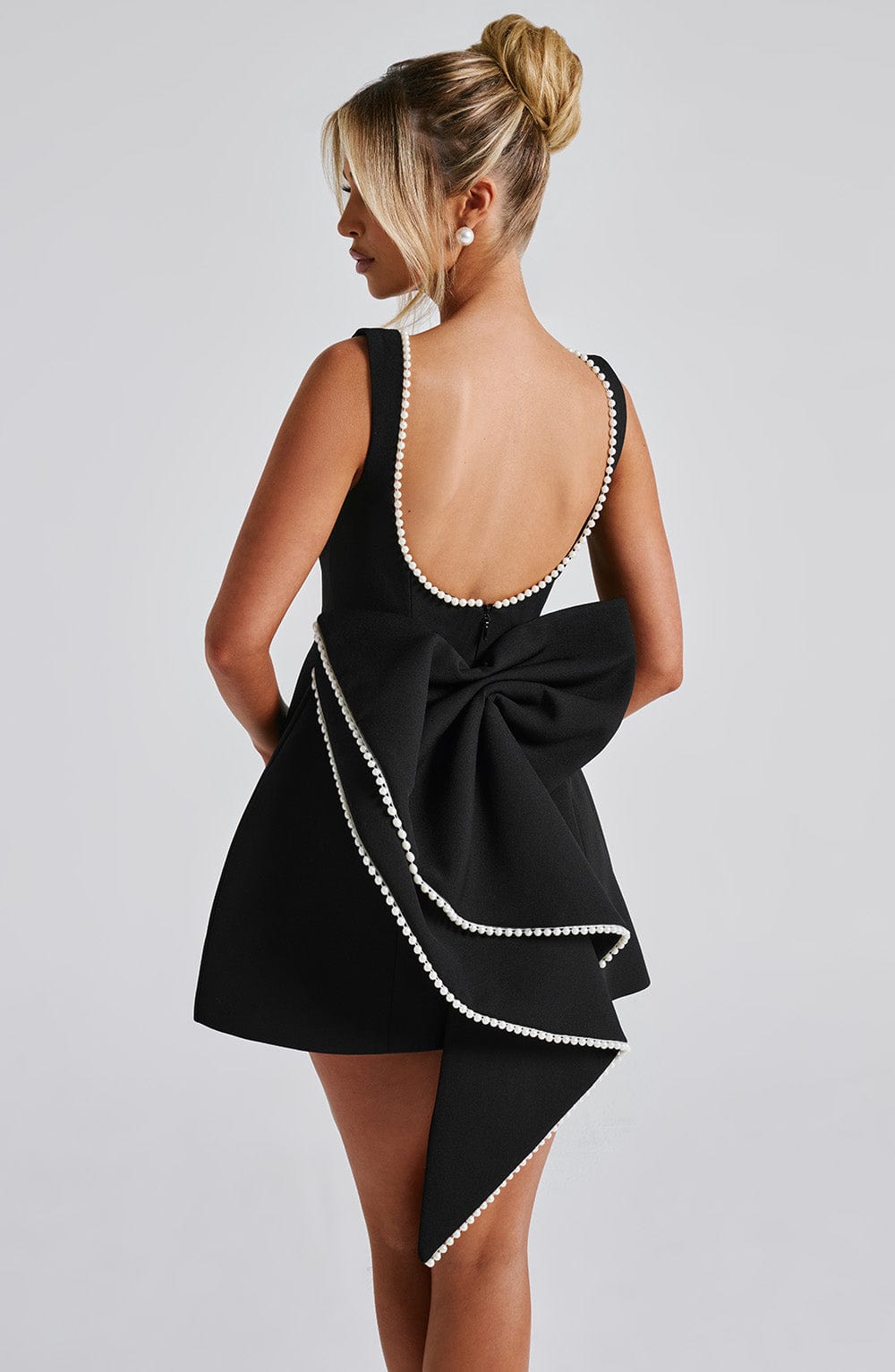 Mia | Elegant Structured Women's Mini Dress for Formal Events 4