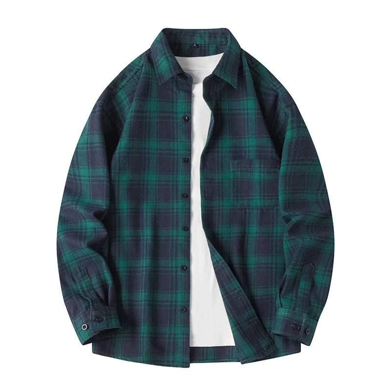 Noah | Cozy Relaxed Mens Flannel Shirt 7