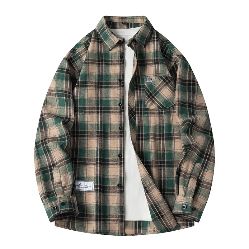Noah | Cozy Relaxed Mens Flannel Shirt 9