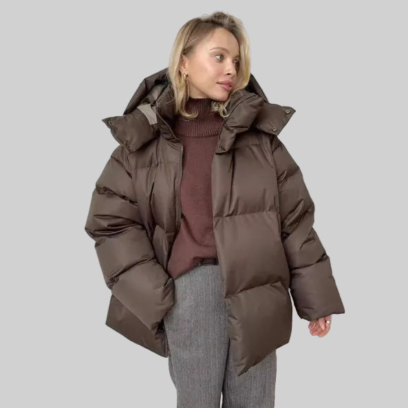 Women’s Short Hooded Puffer Jacket Helena Style