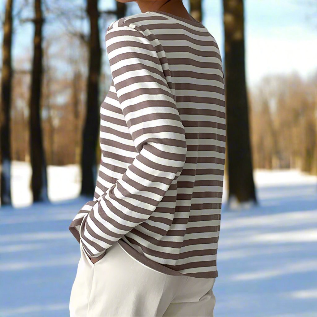 Olivia | Classic Striped Casual Women's Top 8