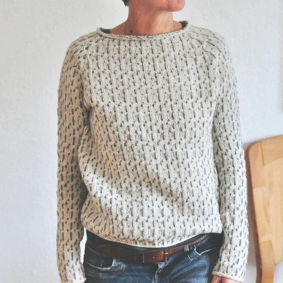 Women’s Textured Knit Round Neck Jumper