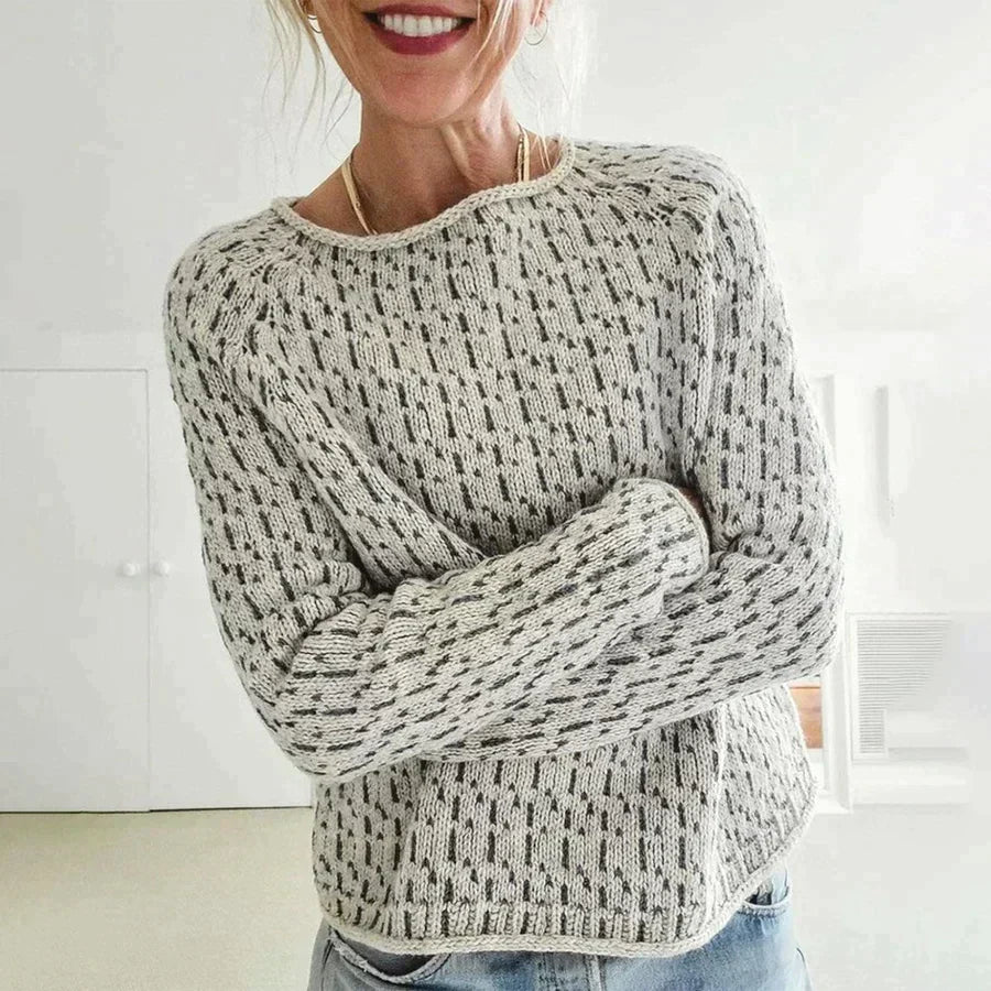 Women’s Textured Knit Round Neck Jumper
