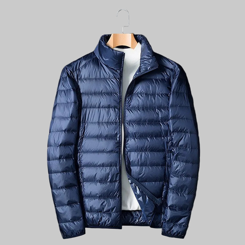 Men’s Zip-Up Jacket with Stand Collar