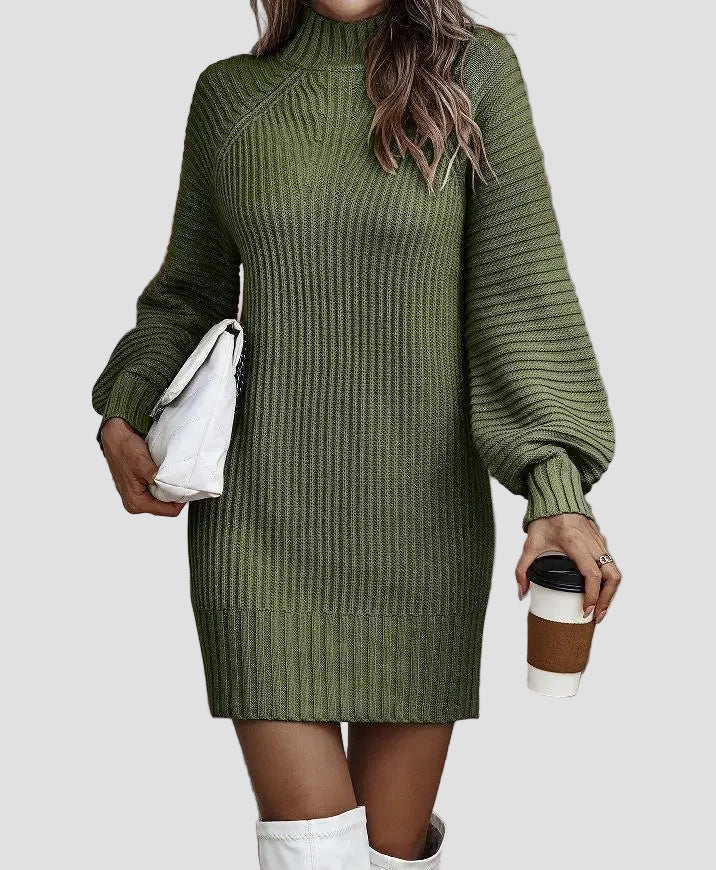 Women’s Casual Knitted Dress for Spring and Autumn