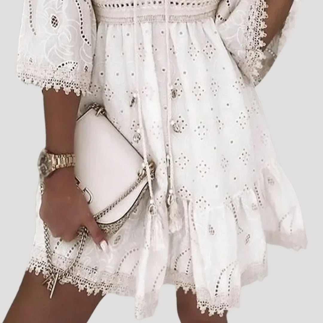 Sophia | Breezy Embroidered Boho Summer Dress 2