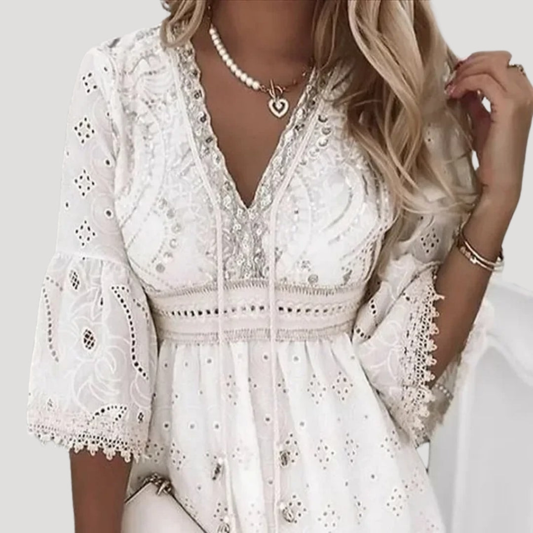 Sophia | Breezy Embroidered Boho Summer Dress 3