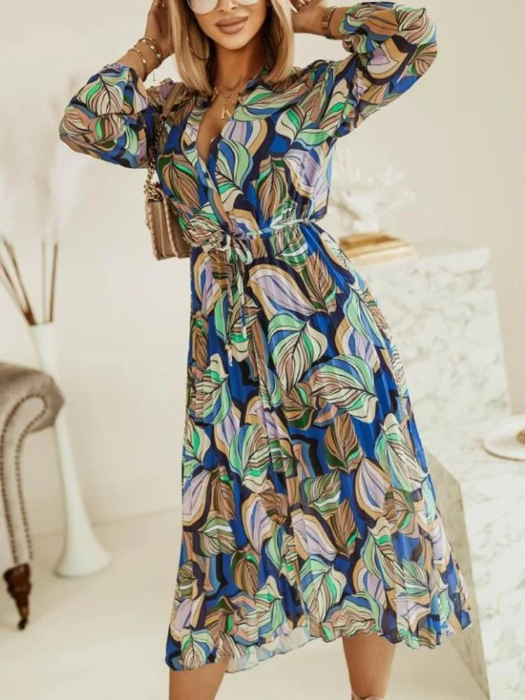 Sophia | Chic Flowy Long Sleeve Maxi Dress for Women 1