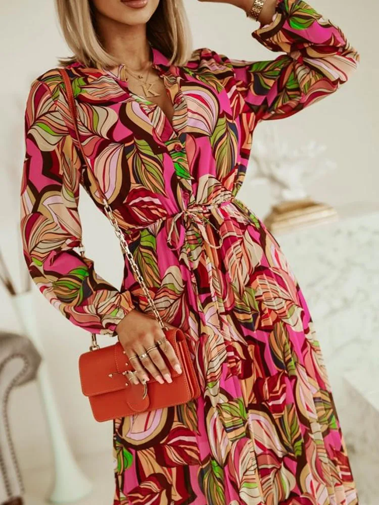 Sophia | Chic Flowy Long Sleeve Maxi Dress for Women 4